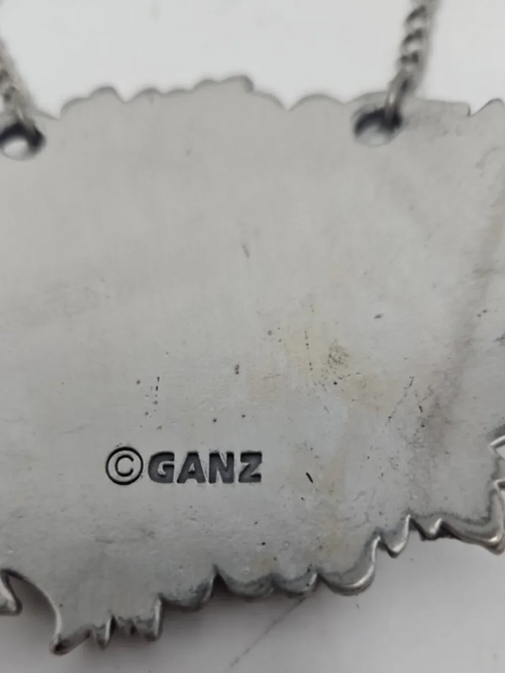 Vintage Y2K Ganz Pewter Bottle Label Plaque Tag Next Door Has Expensive Wine LOL